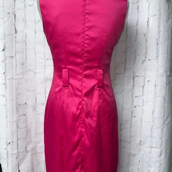dressbarn Fuchsia Midi Dress - Picture 4 of 5